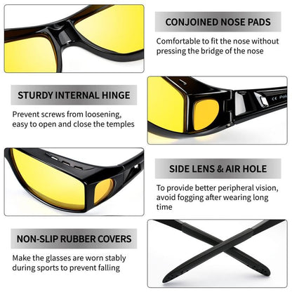 👓👓 Dark Vision-Fahrbrille – entspiegelt und polarisiert, perfekt für Nachtfahrten ✨✨