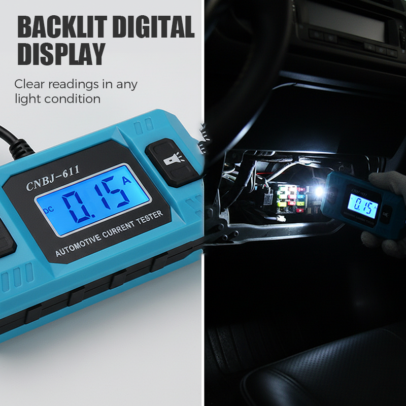 ⚡ 50 % Rabatt – Kfz-Stromprüfer mit Sicherungs-Messfunktion – erfasst kleinste Dunkelströme, identifiziert Leckagen & unterstützt bei der Fehlersuche – für Werkstatt & DIY 🚗
