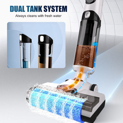 🧹 3-IN-1-NASS-TROCKENSAUGER – Saugen, Wischen &  Waschen in einem Schritt • Elektrolytische Sterilisierung • Automatische Selbstreinigung