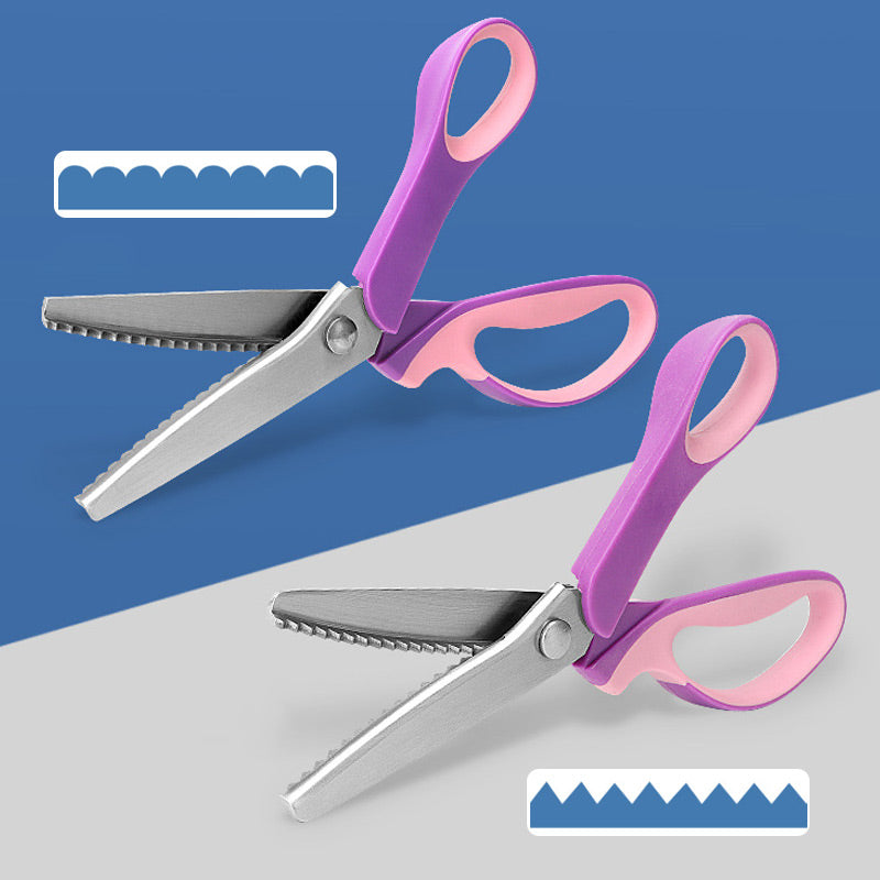 ✂️ 50% RABATT! 🧵 Multifunktionale Zickzack-Schere – Gezackte Klingen, präzise & langlebig – Ideal für Stoffe, Nähprojekte & Bastelarbeiten ✨