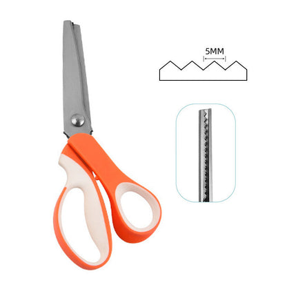 ✂️ 50% RABATT! 🧵 Multifunktionale Zickzack-Schere – Gezackte Klingen, präzise & langlebig – Ideal für Stoffe, Nähprojekte & Bastelarbeiten ✨