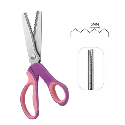 ✂️ 50% RABATT! 🧵 Multifunktionale Zickzack-Schere – Gezackte Klingen, präzise & langlebig – Ideal für Stoffe, Nähprojekte & Bastelarbeiten ✨