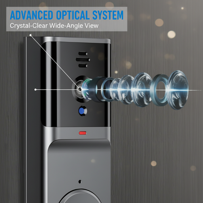 🔔 50% RABATT! 📹 4,3" Smart Video-Türklingel – Kabellos, Gegensprechanlage, Aufzeichnung & Bohrfrei 🏠