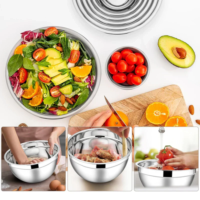 🥣Edelstahlschüssel-Set – universelles Küchengeschirr🧀