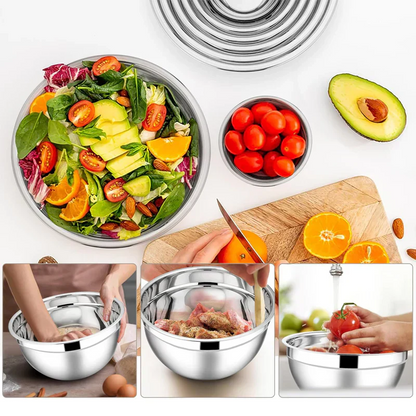 🥣Edelstahlschüssel-Set – universelles Küchengeschirr🧀