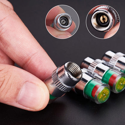 ✨50 % RABATT✨⏳Zeitlich begrenztes Sonderangebot⏰Reifendruck-Überwachungsventil mit Farbindikator – 4er Set