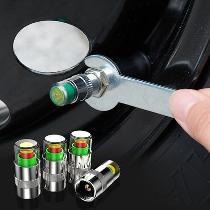 ✨50 % RABATT✨⏳Zeitlich begrenztes Sonderangebot⏰Reifendruck-Überwachungsventil mit Farbindikator – 4er Set