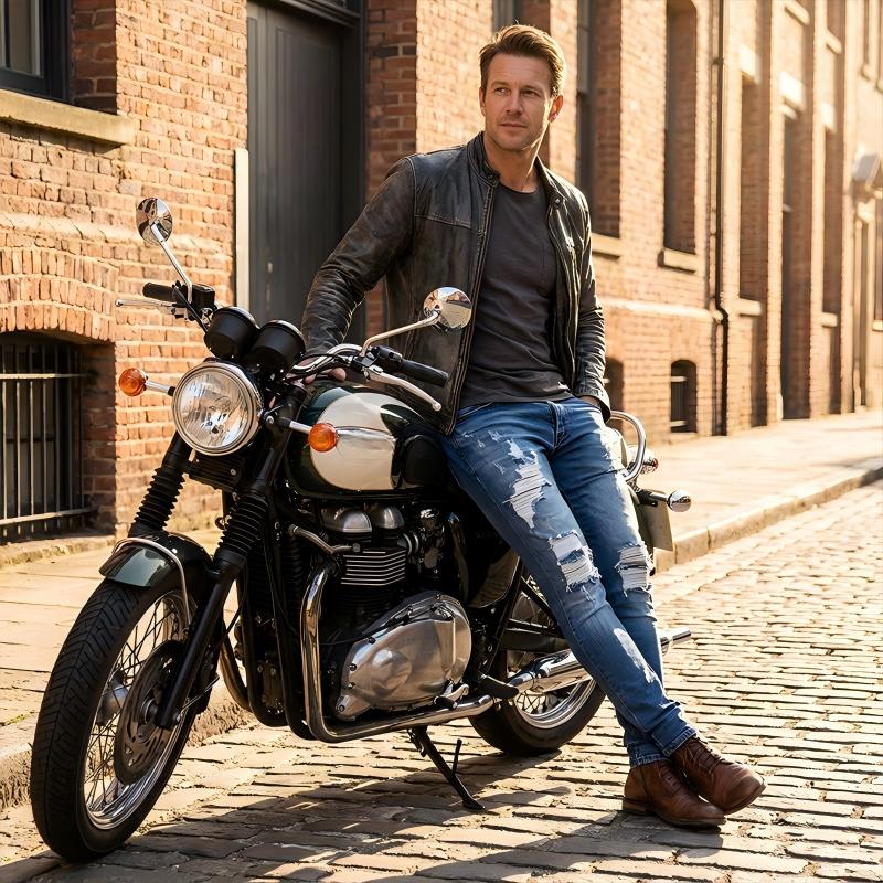 👖60 % RABATT! 🔥 Stylische Skinny Jeans im Used-Look für Herren – Schmale, zulaufende Passform, atmungsaktive Baumwolle & lässige Risse