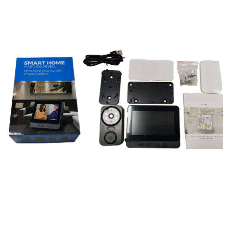 Drahtlose Video-Türklingel mit Monitor