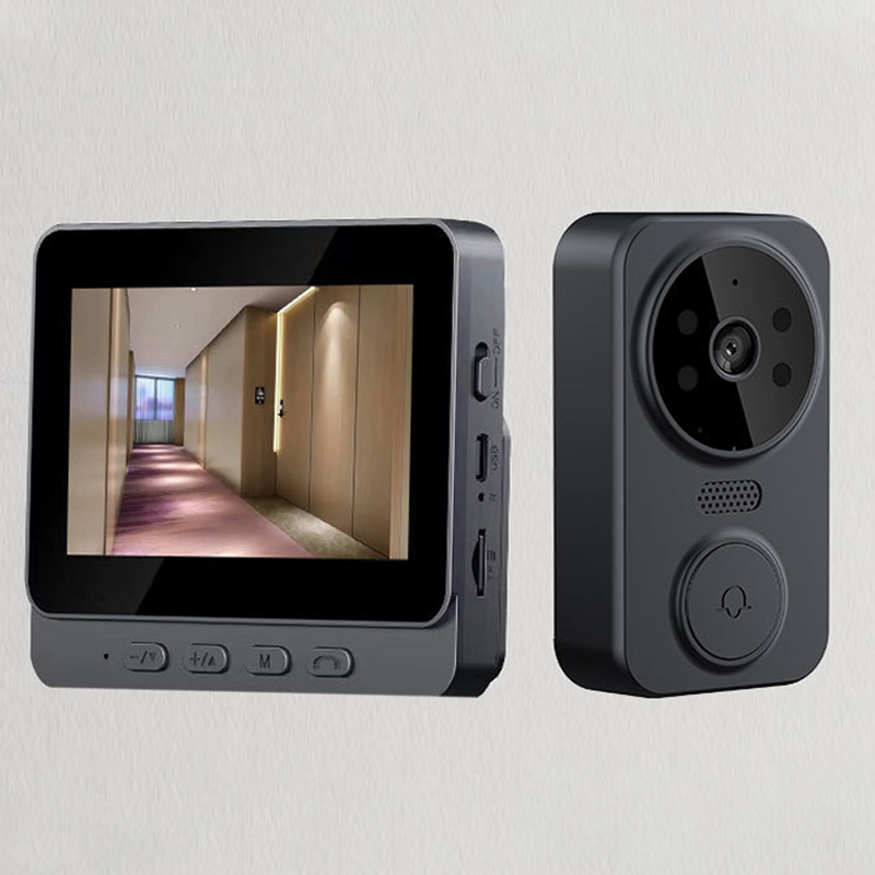 Drahtlose Video-Türklingel mit Monitor