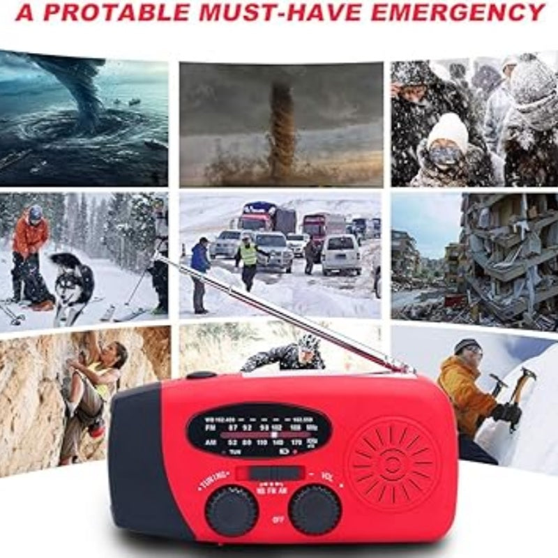 📻 50 % Rabatt ! Solar-Kurbelradio für Notfall & Outdoor – Nie ohne Strom und Empfang! 🔦 Solar & Handkurbel, helle LED-Taschenlampe, USB-Notladung 🔋