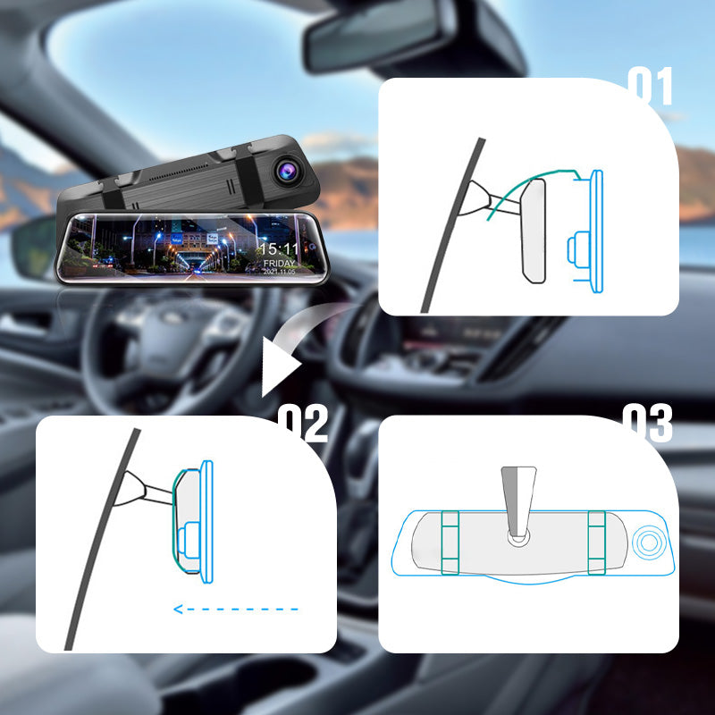 💥 50 % Rabatt! Rückspiegel-Dashcam mit Front- & Rückkamera – 720P, Nachtsicht, Sprachsteuerung & Touchscreen 🚗📹 Limitiertes Angebot ⏳