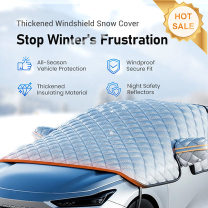 🚗🛡️ 50% RABATT! Allwetter-Windschutzscheibenabdeckung – Verstärkte Schneeschutzfunktion für jede Wetterlage – Perfekt für Eis, Schnee, Frost & Sonnenschutz ✨