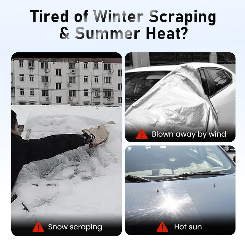 🚗🛡️ 50% RABATT! Allwetter-Windschutzscheibenabdeckung – Verstärkte Schneeschutzfunktion für jede Wetterlage – Perfekt für Eis, Schnee, Frost & Sonnenschutz ✨