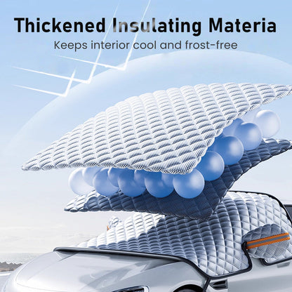 🚗🛡️ 50% RABATT! Allwetter-Windschutzscheibenabdeckung – Verstärkte Schneeschutzfunktion für jede Wetterlage – Perfekt für Eis, Schnee, Frost & Sonnenschutz ✨