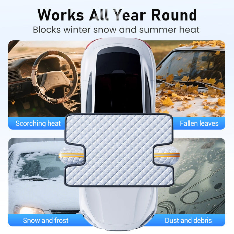 🚗🛡️ 50% RABATT! Allwetter-Windschutzscheibenabdeckung – Verstärkte Schneeschutzfunktion für jede Wetterlage – Perfekt für Eis, Schnee, Frost & Sonnenschutz ✨