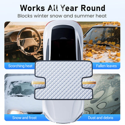 🚗🛡️ 50% RABATT! Allwetter-Windschutzscheibenabdeckung – Verstärkte Schneeschutzfunktion für jede Wetterlage – Perfekt für Eis, Schnee, Frost & Sonnenschutz ✨