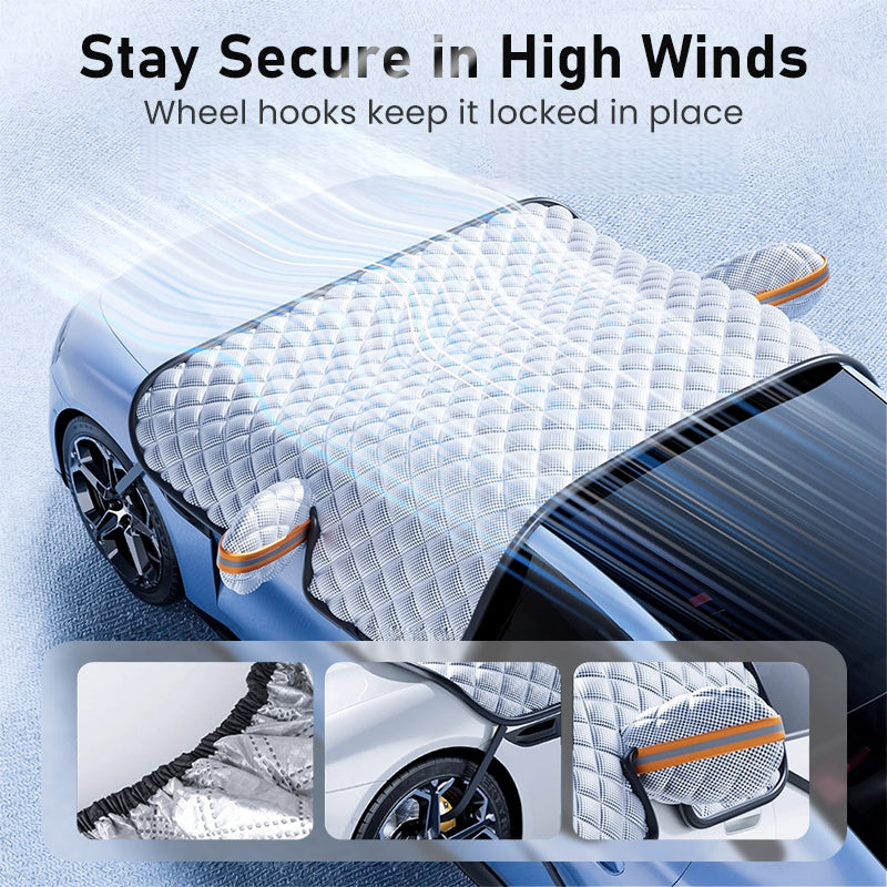 🚗🛡️ 50% RABATT! Allwetter-Windschutzscheibenabdeckung – Verstärkte Schneeschutzfunktion für jede Wetterlage – Perfekt für Eis, Schnee, Frost & Sonnenschutz ✨