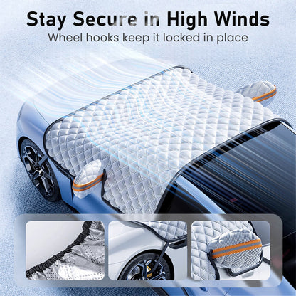 🚗🛡️ 50% RABATT! Allwetter-Windschutzscheibenabdeckung – Verstärkte Schneeschutzfunktion für jede Wetterlage – Perfekt für Eis, Schnee, Frost & Sonnenschutz ✨