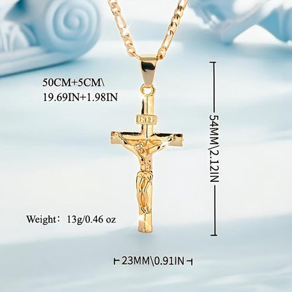 Kette mit Kreuz-Anhänger – Goldfarben ✝️💛Die Veranstaltung findet derzeit statt.