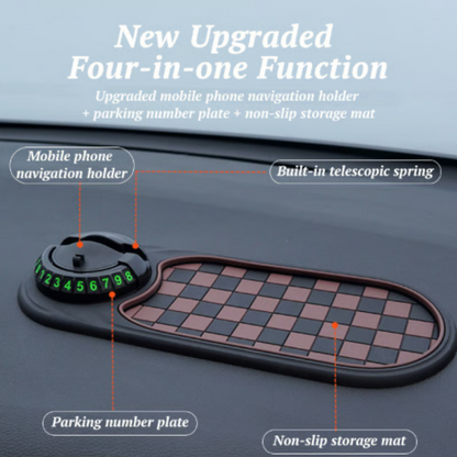 🚗 50 % Rabatt! Multifunktionale Auto-Matte – Handy, Parkscheibe & Ablage in einem! 🔥 Rutschfest, drehbar, immer griffbereit ⚡ Limitiertes Angebot ⏳