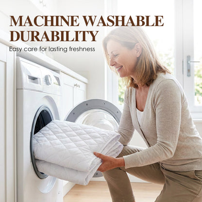 ⏳Zeitlich begrenzt 50 % Rabatt💥💥Wasserdichte Wattierte Matratzenauflage & Kissenbezüge Set