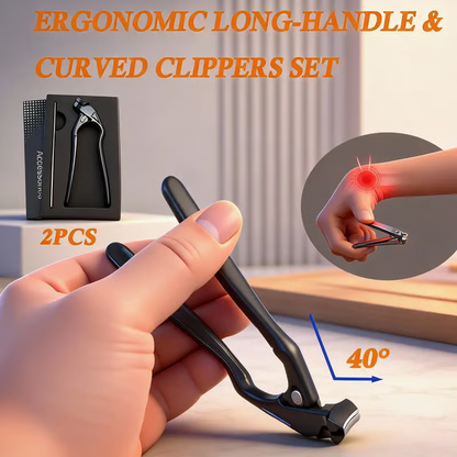 ✂️ Perfekt geschwungenes Design | Nagelknipser aus Edelstahl | Müheloser Griff für Senioren ✨【-50 %】