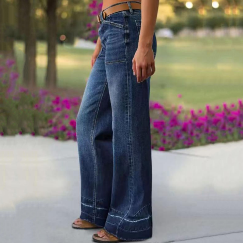 🎉Heißer Verkauf 50% RABATT👖 Damen Retro Flare Jeans – Vintage Wash, Stretch Denim & Hoher Bund für Perfekten Komfort ✨
