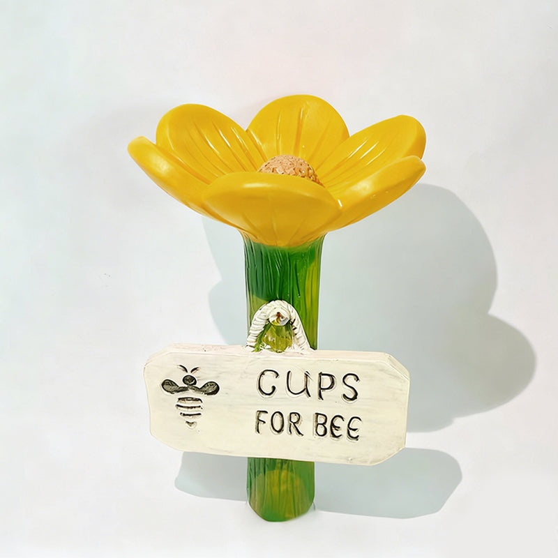 🌿🌸 Keramische Bienentränke in Blütenform💦🐝Praktischer Wasserspender für Bienen, wetterfest & nachhaltig – schonend für Insekten!