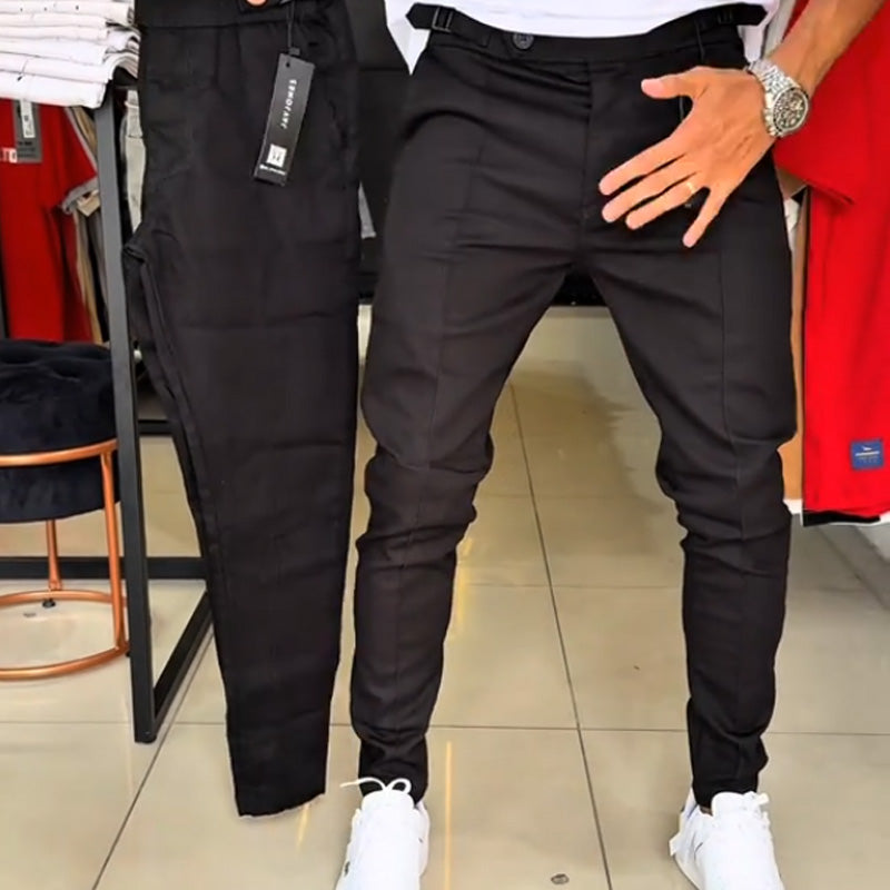 Herren Slim-Fit Hose mit verstellbarem Bund