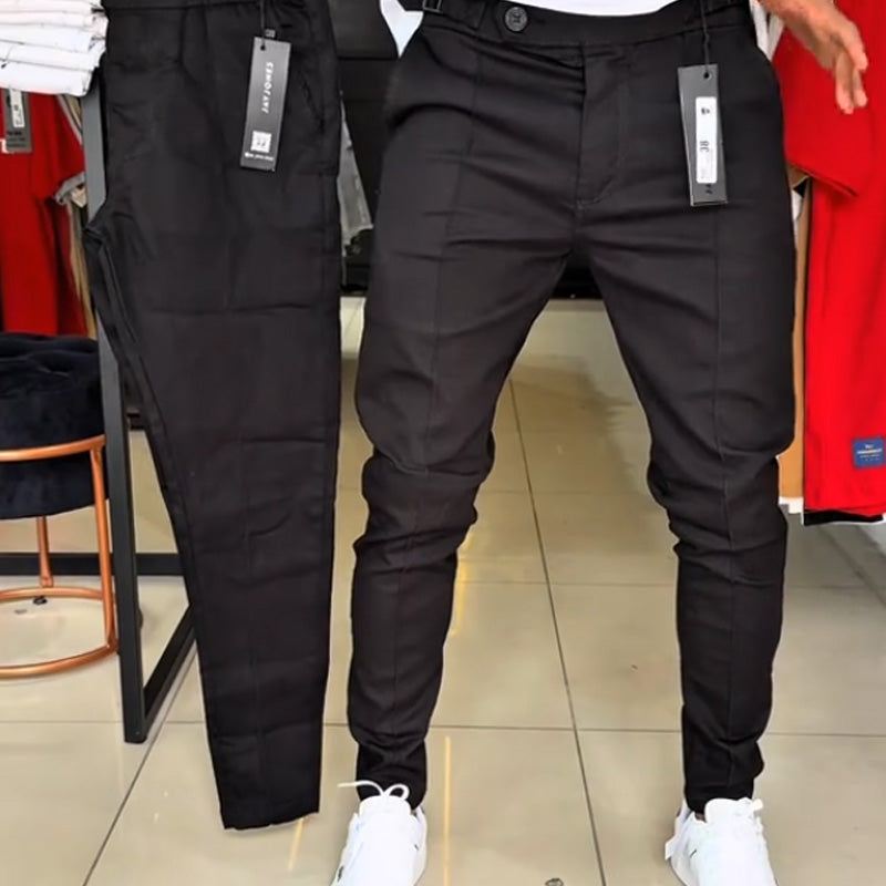 Herren Slim-Fit Hose mit verstellbarem Bund