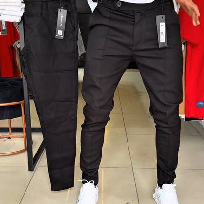 Herren Slim-Fit Hose mit verstellbarem Bund