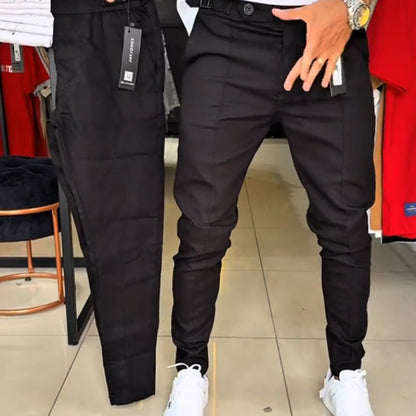 Herren Slim-Fit Hose mit verstellbarem Bund