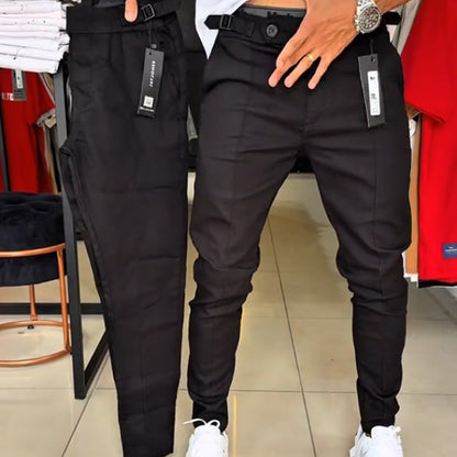 Herren Slim-Fit Hose mit verstellbarem Bund