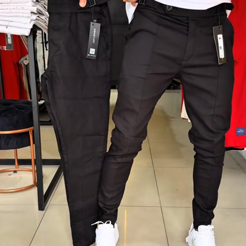 Herren Slim-Fit Hose mit verstellbarem Bund