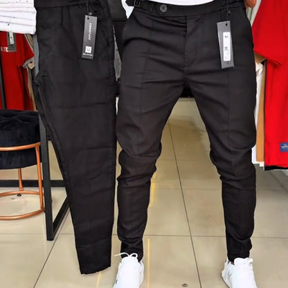 Herren Slim-Fit Hose mit verstellbarem Bund