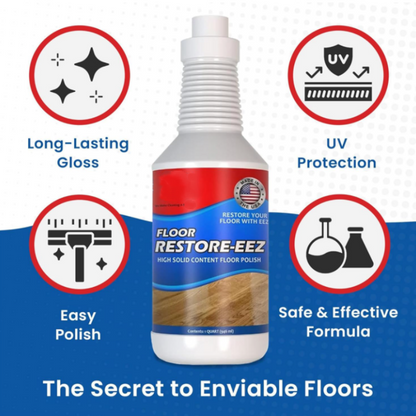 ✨ KAUFE 5, ERHALTE 5 GRATIS! 🏠 Ultimativer Bodenrenovierer & Poliermittel – Lang anhaltender Glanz, Versteckt Kratzer & Einfache Anwendung ✨