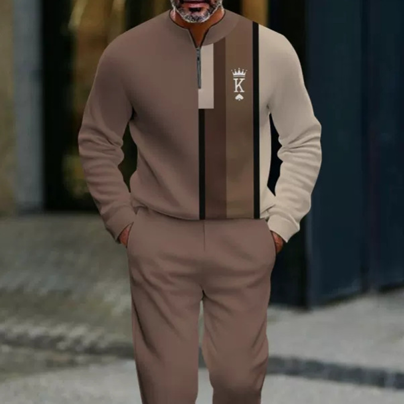 👕 60% RABATT! 🔥 Herren-Set mit Grafikprint – Pullover & Hose – Lässiger Streetstyle, Bequemer Stoff & Perfektes Match 👖