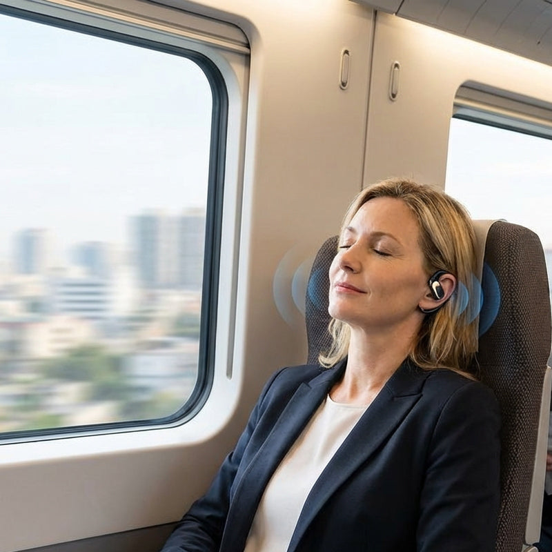 【Kabellose Open-Ear-Kopfhörer】— Dank Luftleitungstechnologie✨ dringt die Musik direkt in Ihre Ohren, während die Welt  außerhalb bleibt.💫🌍