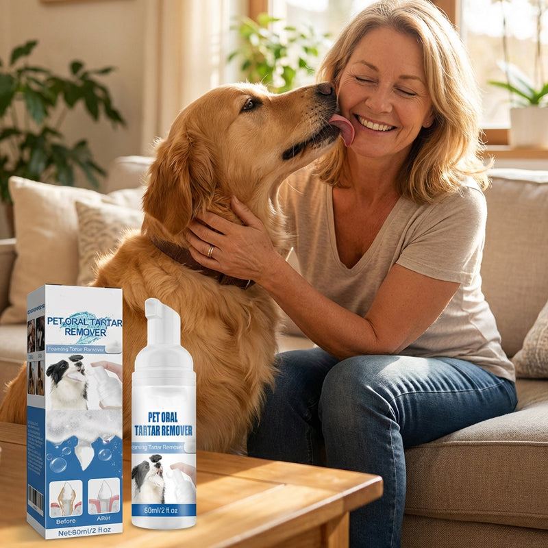 ✨ Sonderangebot 50% RABATT! !🐾 Schaum-Zahnsteinentferner für Haustiere – Natürliche Formel & mühelose Anwendung!