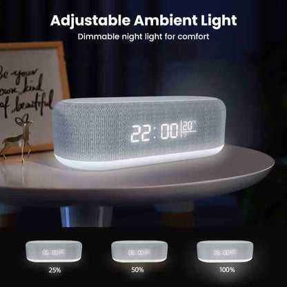 🌞🔋6-in-1 Kabellose Ladestation 25W: Wecker, Bluetooth-Lautsprecher & Nachtlicht🌙✨Alles für deinen Nachttisch!
