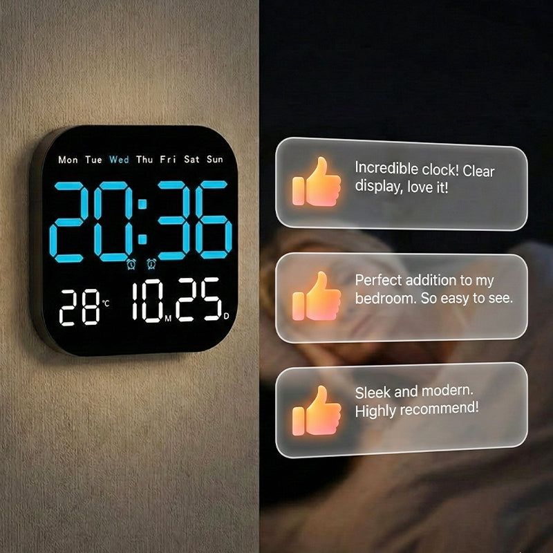 📢📢50 % RABATT! ⏰Multifunktionaler Digitalwecker für Zuhause und Büro