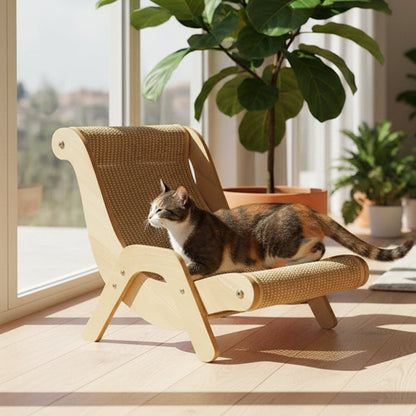 🐱 50% Rabatt – Große Sisal-Kratzbrett Katzenliege, kratzfest & fusselfrei, zum Krallenwetzen & Ausruhen