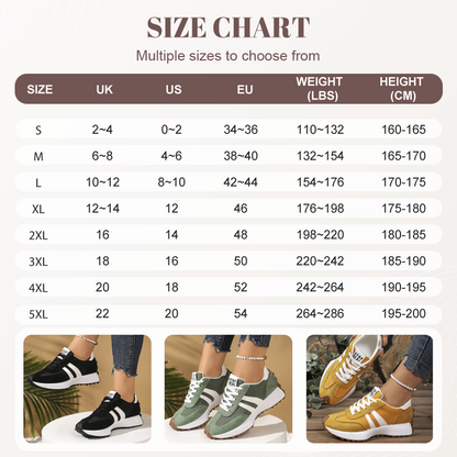 👟 50% RABATT! 🌸 Damen Klobige Freizeitsneaker – 4 cm Plattform, Retro-Design & Rutschfeste Gummisohle Für Einen Coolen Look ✨