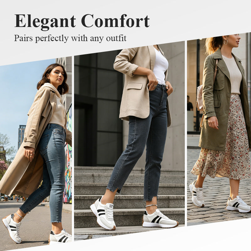 👟 50% RABATT! 🌸 Damen Klobige Freizeitsneaker – 4 cm Plattform, Retro-Design & Rutschfeste Gummisohle Für Einen Coolen Look ✨