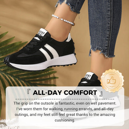 👟 50% RABATT! 🌸 Damen Klobige Freizeitsneaker – 4 cm Plattform, Retro-Design & Rutschfeste Gummisohle Für Einen Coolen Look ✨