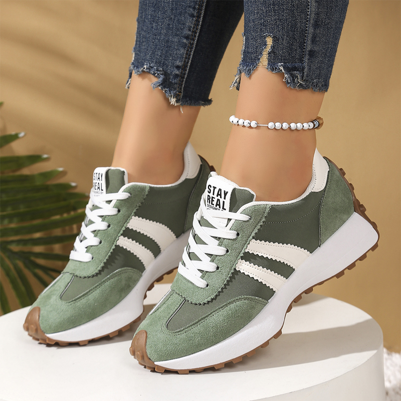 👟 50% RABATT! 🌸 Damen Klobige Freizeitsneaker – 4 cm Plattform, Retro-Design & Rutschfeste Gummisohle Für Einen Coolen Look ✨