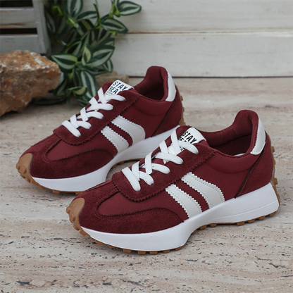 👟 50% RABATT! 🌸 Damen Klobige Freizeitsneaker – 4 cm Plattform, Retro-Design & Rutschfeste Gummisohle Für Einen Coolen Look ✨