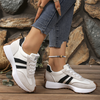 👟 50% RABATT! 🌸 Damen Klobige Freizeitsneaker – 4 cm Plattform, Retro-Design & Rutschfeste Gummisohle Für Einen Coolen Look ✨