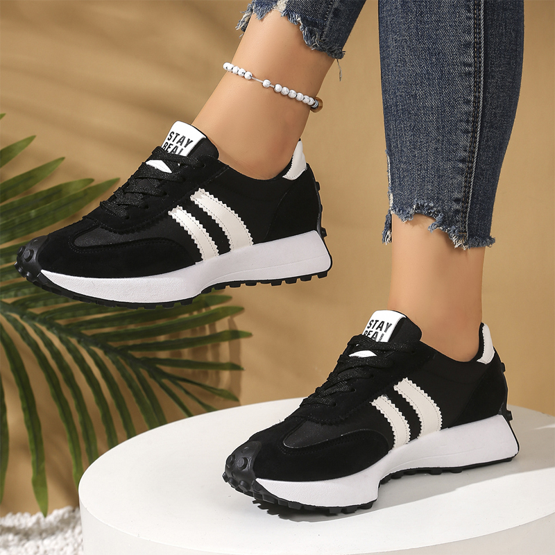 👟 50% RABATT! 🌸 Damen Klobige Freizeitsneaker – 4 cm Plattform, Retro-Design & Rutschfeste Gummisohle Für Einen Coolen Look ✨